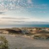 Sunrise over dunes and Baltic Sea. Curonian Spit, Nida, Lithuani